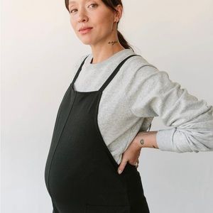 Storq Anytime Maternity Overalls, Black - Size 2 / Small